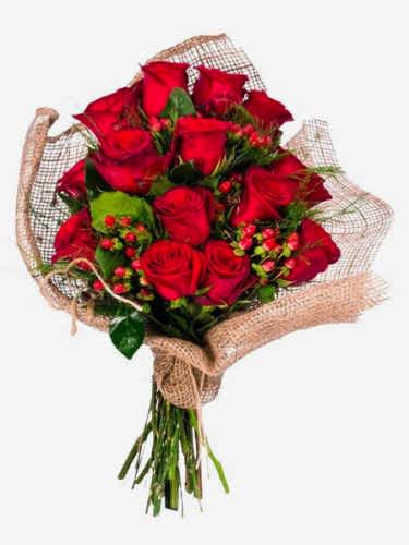 Vip 15 Kırmızı Gül Buket