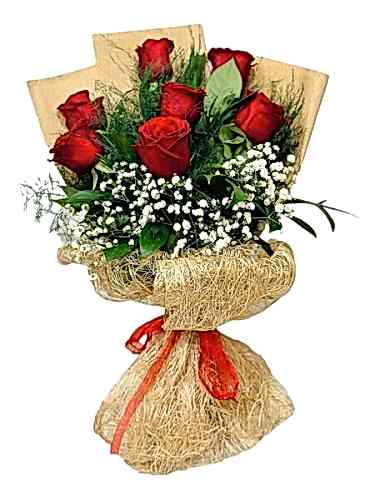 7 Kırmızı Gül Buket